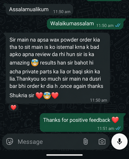 Painless Effective Meow Body Hair Removal Wax Powder..