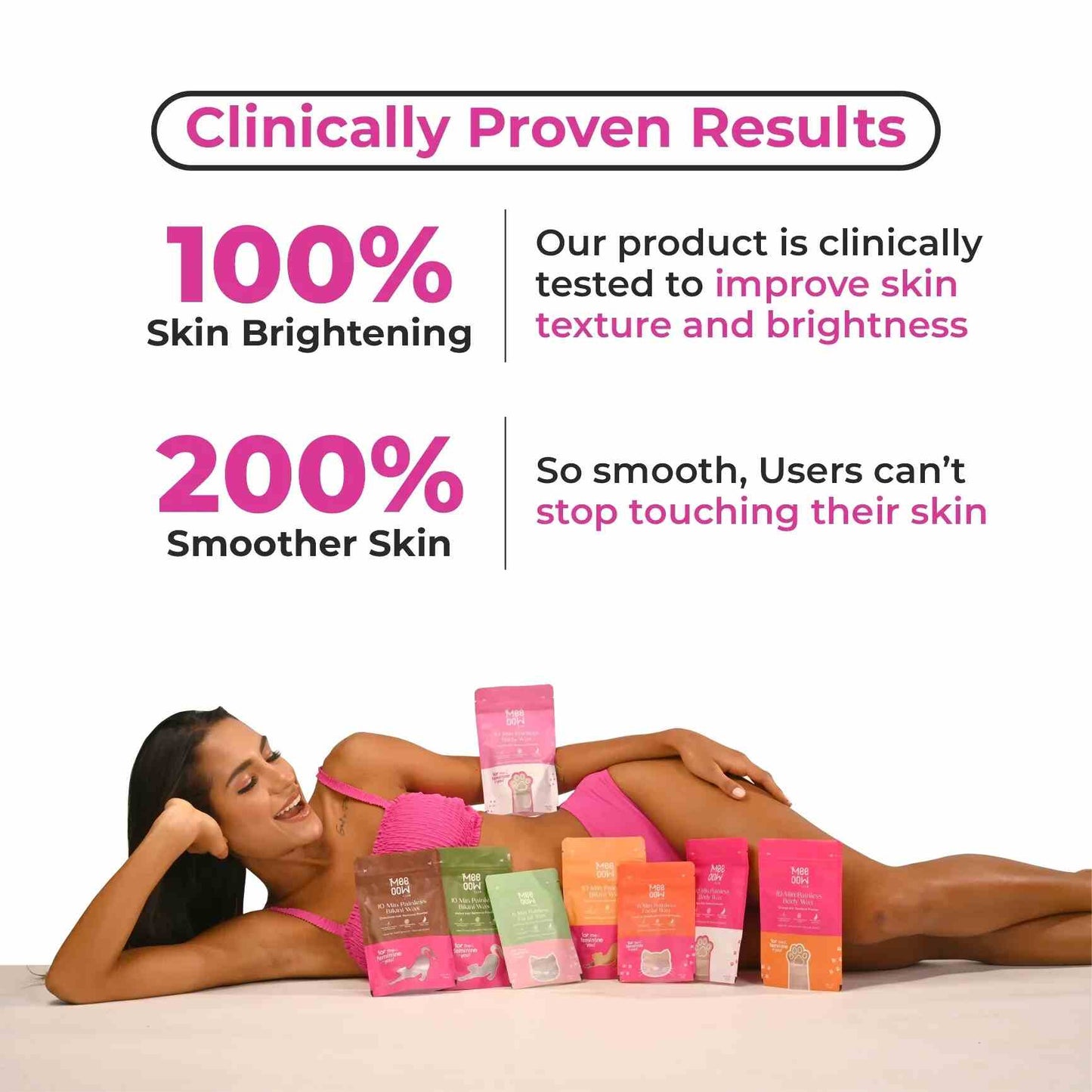 Painless Effective Meow Body Hair Removal Wax Powder..